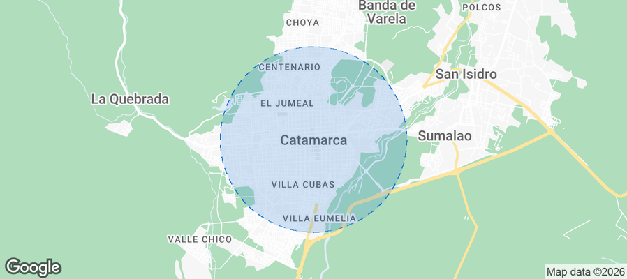 San Fernando del Valle de Catamarca Airbnb map